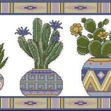Схема вышивки «Кактусы»