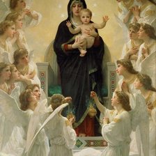 дева Мария с ангелами