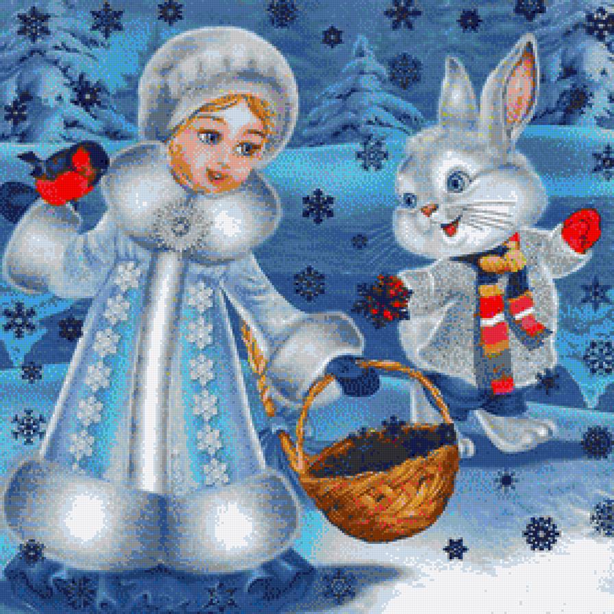 Новый год - снегурочка - предпросмотр