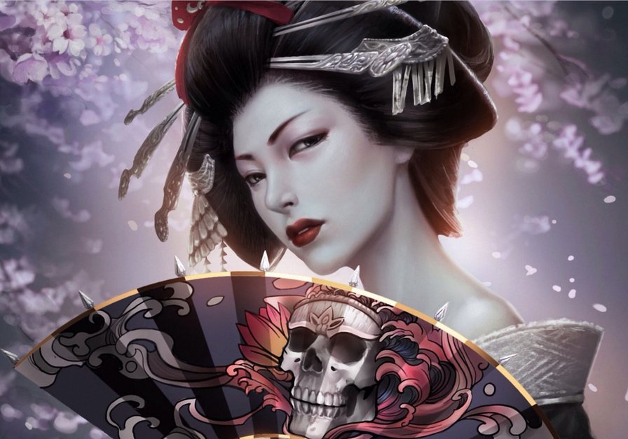 Гейша - япония, гейша, японка - оригинал