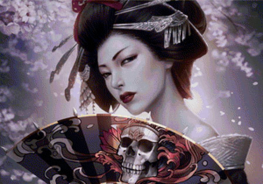 Гейша - япония, гейша, японка - предпросмотр