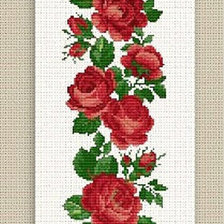 Оригинал схемы вышивки «роза» (№1114081)