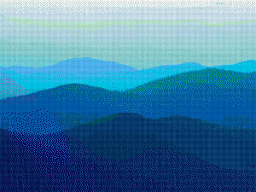 голубые холмы - голубой, холмы - предпросмотр