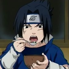 Схема вышивки «Учиха Саске»