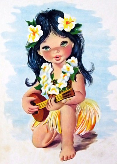 детский винтаж - девочка - оригинал