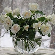 Схема вышивки «роза зимой»