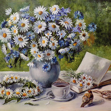 Схема вышивки «Ромашки»