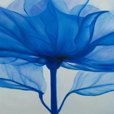 Оригинал схемы вышивки «Триптих: Голубой цветок (часть 2)» (№1116942)