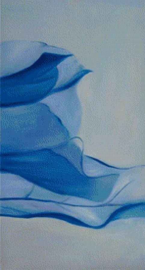 Триптих: Голубой цветок (часть 3) - голубой, цветок, триптих - предпросмотр