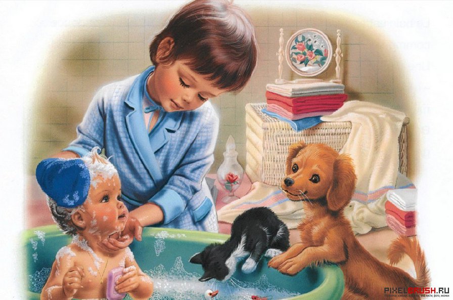 Дети - животные, дети - оригинал