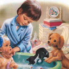 Схема вышивки «Дети»