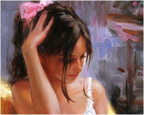 Задумалась - девушка - оригинал