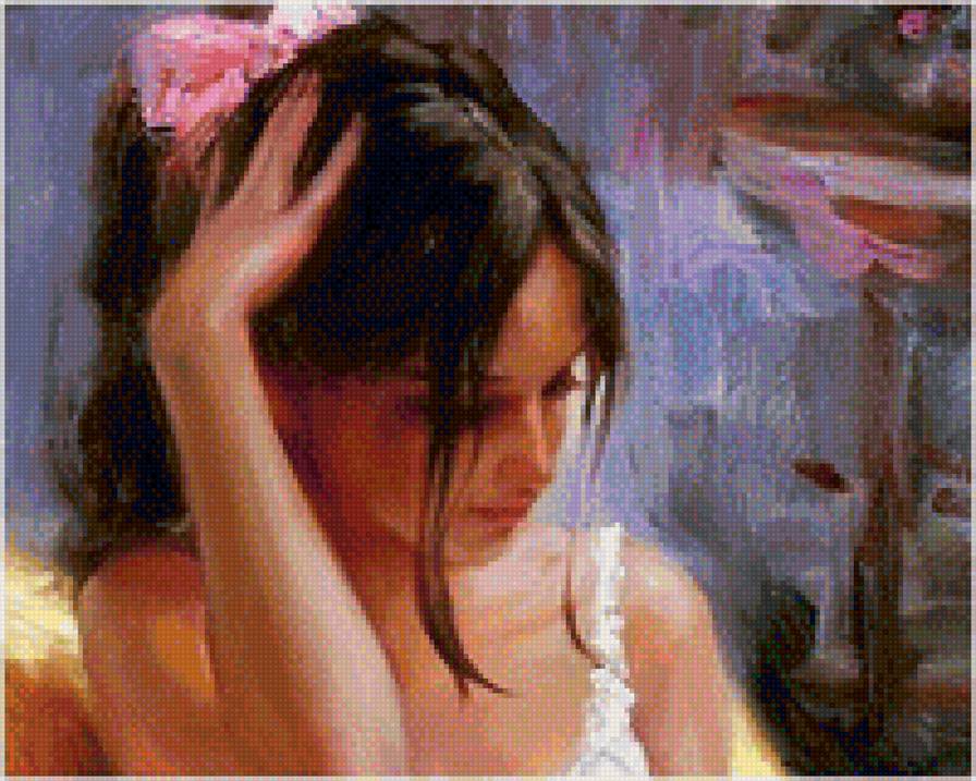 Задумалась - девушка - предпросмотр