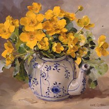 Жёлтые цветы Анны Коттеррил
