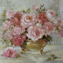 Схема вышивки «Розовые розы»