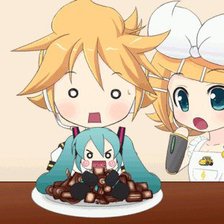 Схема вышивки «мику лен и рин»