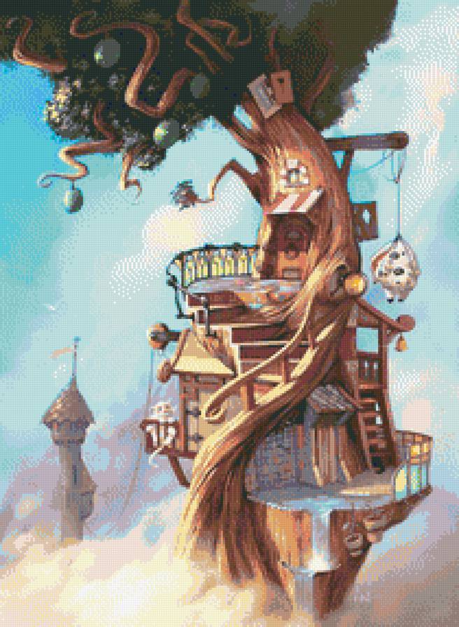 Дерево-дом - предпросмотр