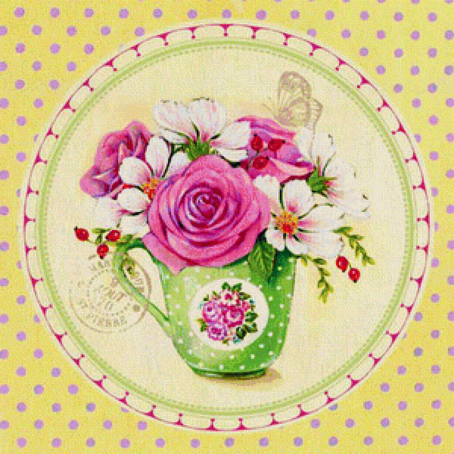 Открытка - букет, цветы - предпросмотр