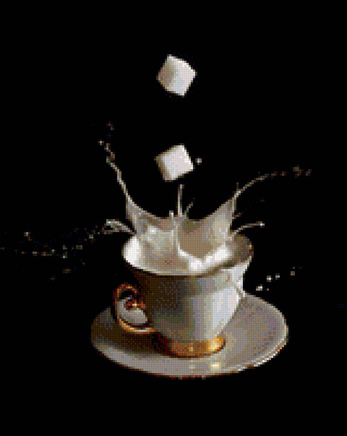 брызги кофе с молоком - кофе, брызги, чашка - предпросмотр