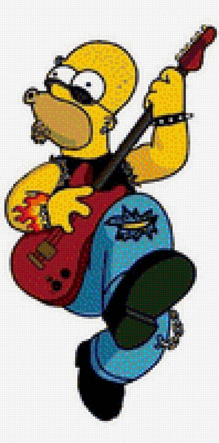 Рок-Гомер - гомер мультфильмы симпсоны - предпросмотр