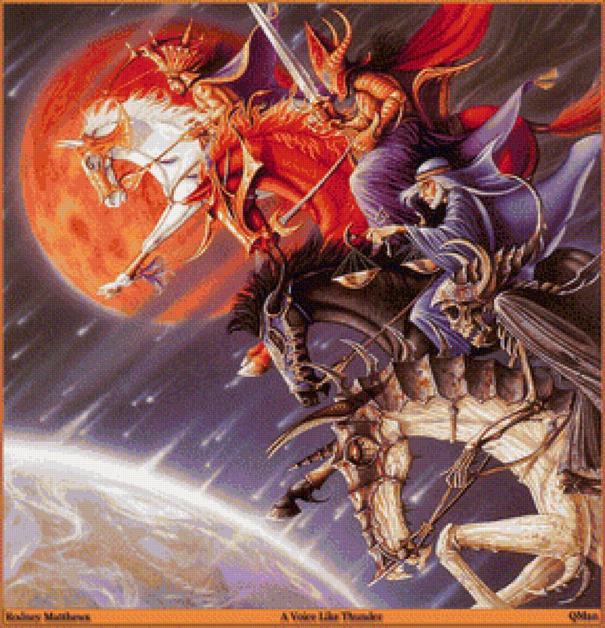 всадники апокалипсиса - конь, всадник, лошадь - предпросмотр