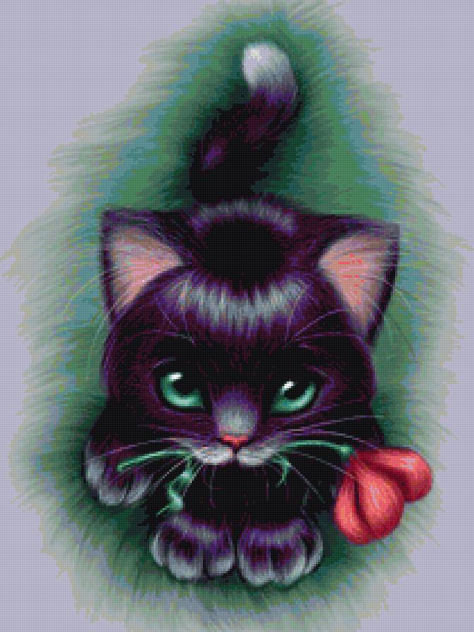 киска - цветок, животные, кошка - предпросмотр