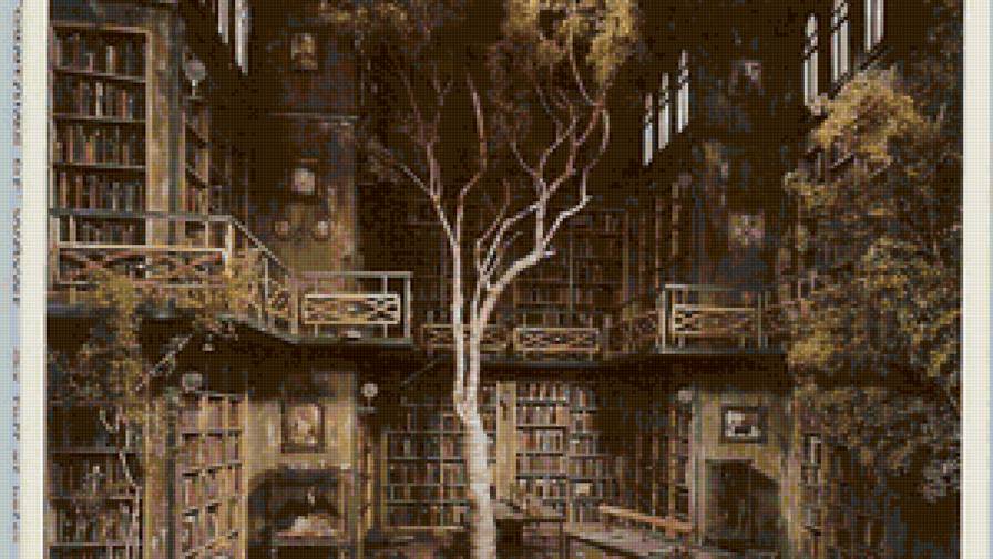 744344 - библиотека, дерево - предпросмотр