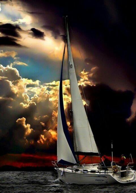 Морское волнение - море, корабль, парус - оригинал