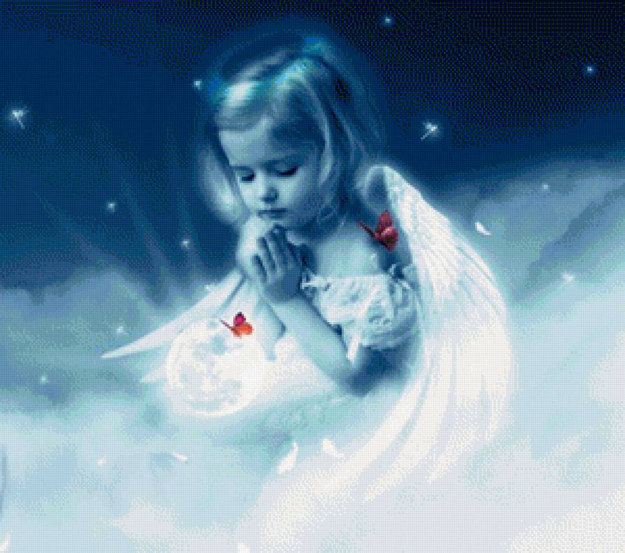 Девочка - ангелочик - предпросмотр