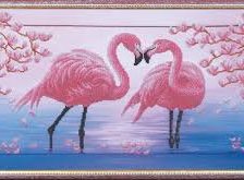 Оригинал схемы вышивки «фламинго» (№1129251)