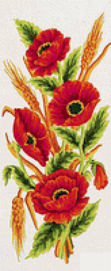 Маки - цветы, панно, картина - предпросмотр