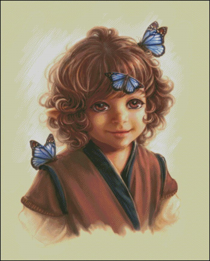 №1130118 - мальчик, бабочки, ребенок, дети - оригинал