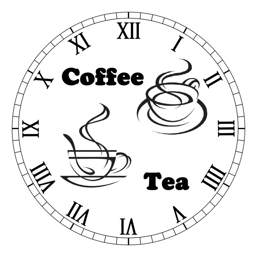 Часы для кухни - часы, часы чай кофе, часы для кухни - оригинал