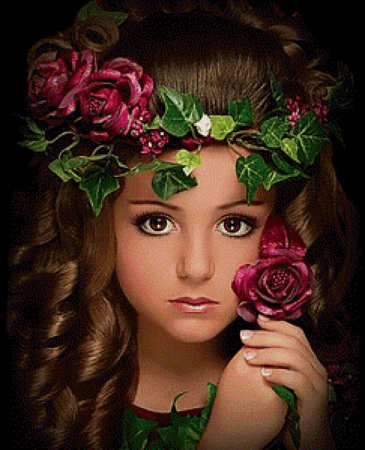 портрет девушки - предпросмотр