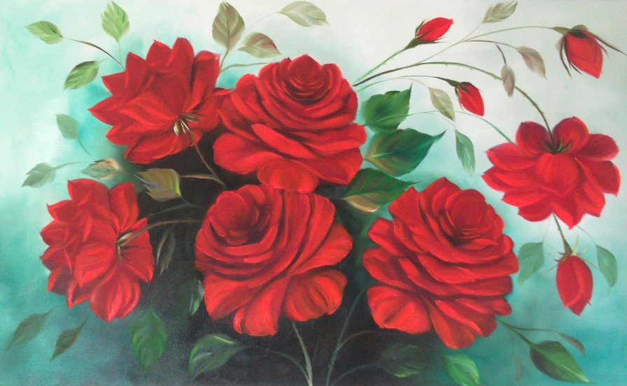 Розы - роза, цветы, цветок, букет - оригинал