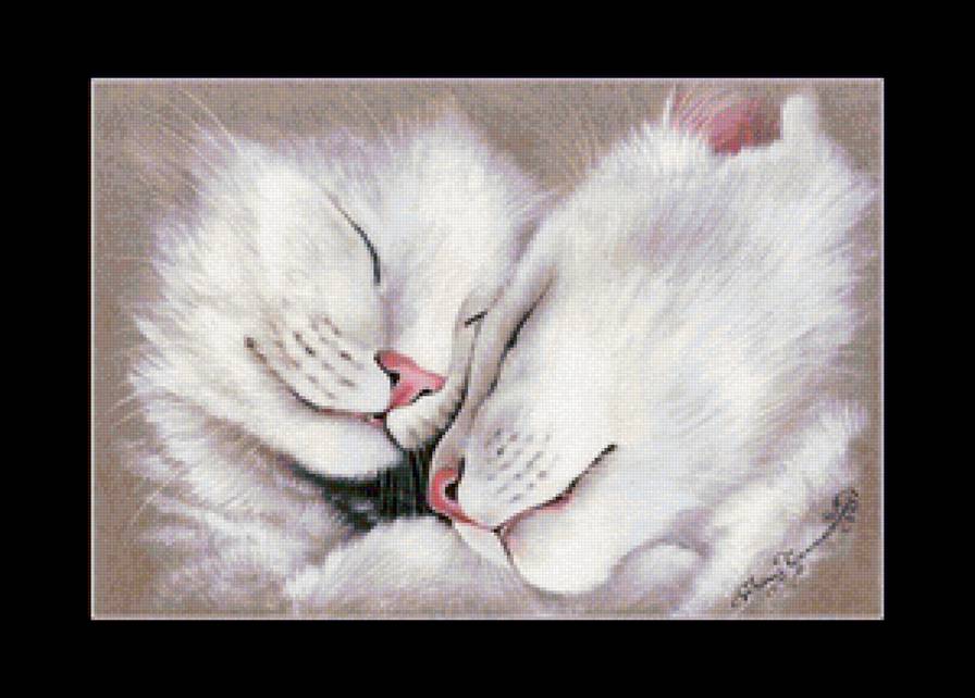 Кошачьи нежности - кошка, коты, котенок - предпросмотр