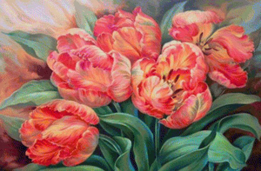 Тюльпаны - тюльпан, букет, цветы, тюльпаны, цветок - предпросмотр