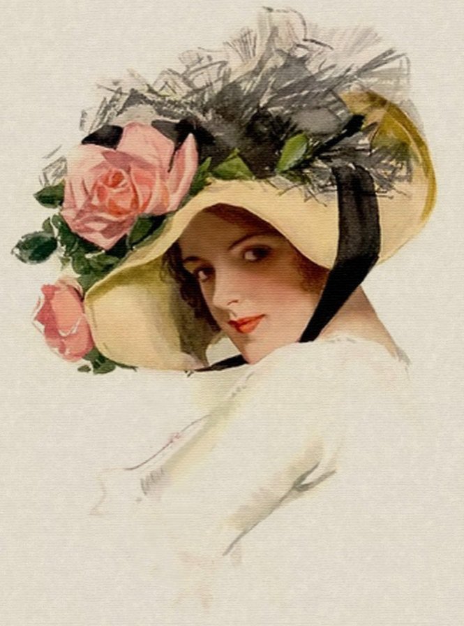 дама в шляпе - оригинал