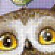Предпросмотр схемы вышивки «Сова в сиреневом)» (№1137149)