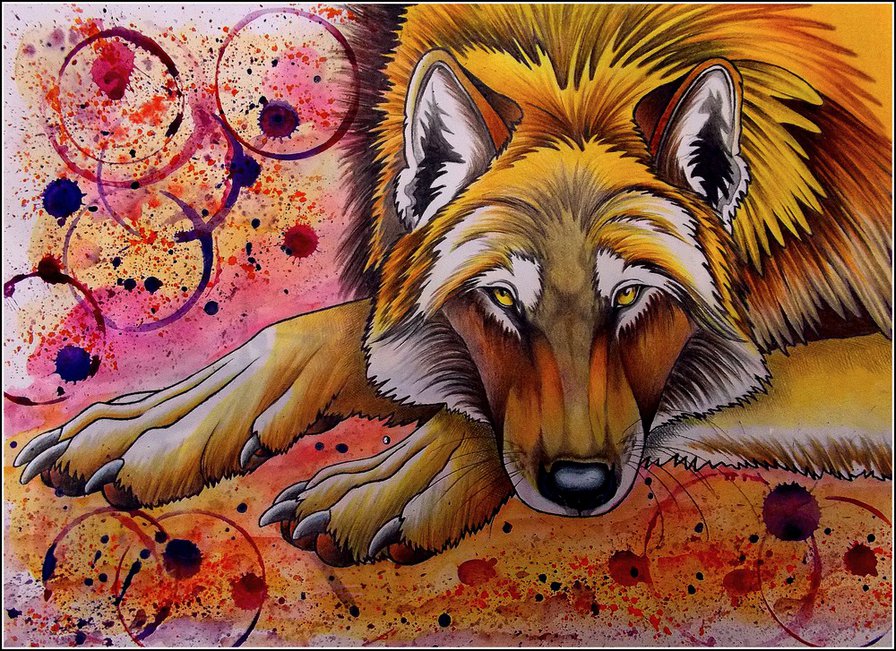 Серия "Фауна" - волк, взгляд - оригинал