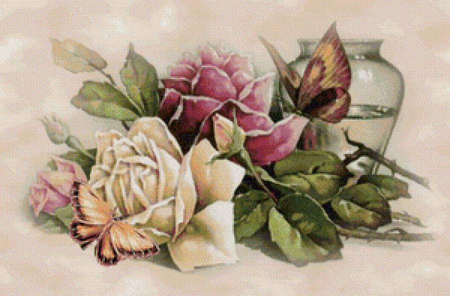 №1137408 - цветы.букет.розы - предпросмотр