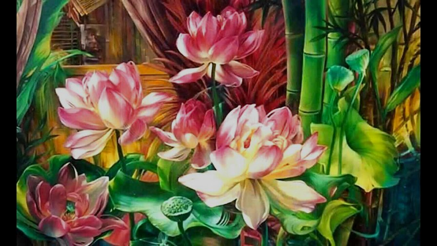 лотосы - оригинал