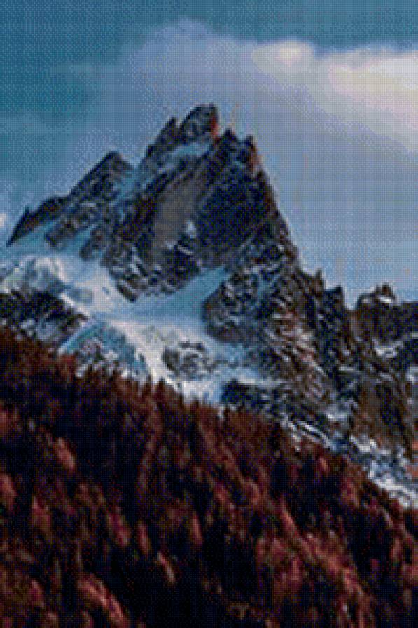 пейзаж - лес, пейзаж, природа, горы - предпросмотр