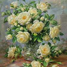 Оригинал схемы вышивки «желтые розы» (№1140794)
