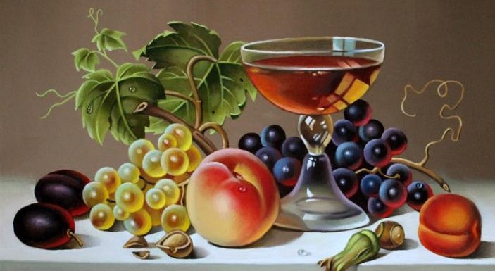 Серия "На кухню" - натюрморт, фрукты - оригинал