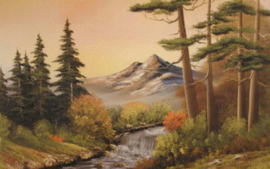 Серия "Весна пришла" - горы, лес, пейзаж, речка - предпросмотр