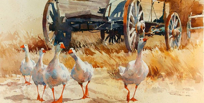 Гуси - оригинал