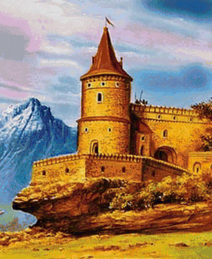 Замок - пейзаж, замок - предпросмотр