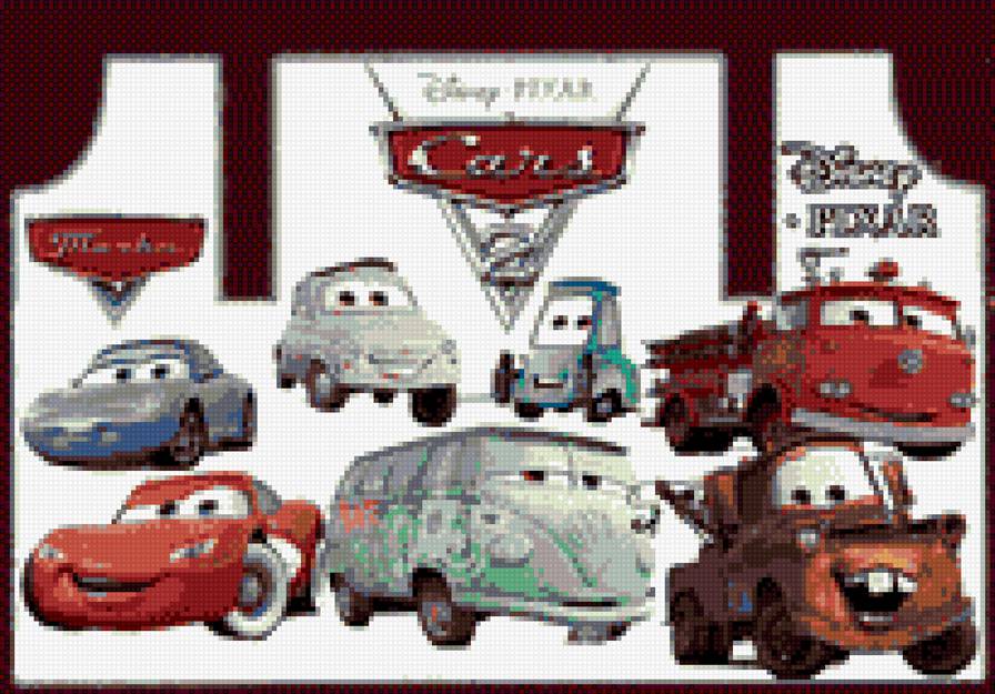 Тачки 2+ Тачки 1 - персонажи из мультика, тачки - предпросмотр