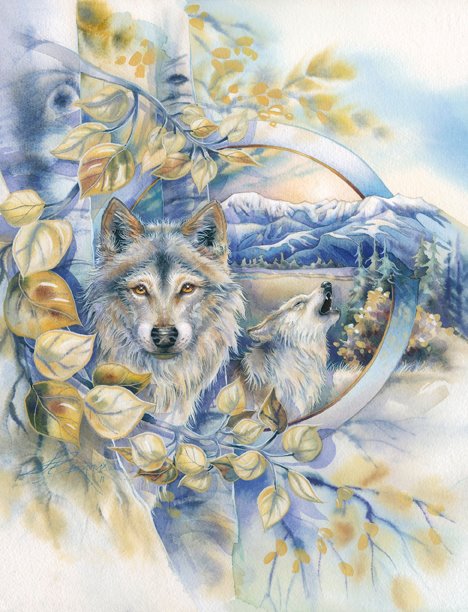 Волки - животные, пар, природа, волки - оригинал